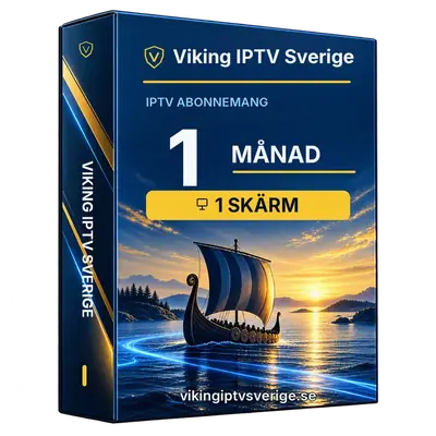 Viking IPTV Sverige IPTV-abonnemang 1 månad med 1 skärm
