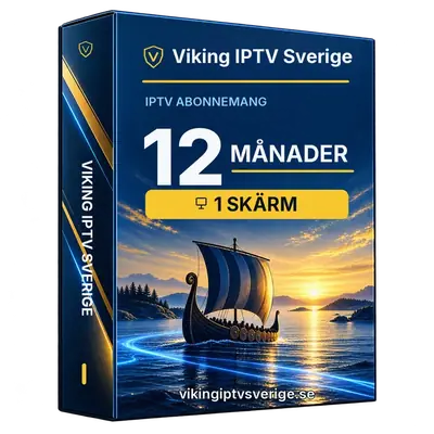 Viking IPTV Sverige IPTV-abonnemang 12 månader med 1 skärm