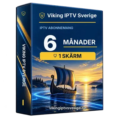 Viking IPTV Sverige IPTV-abonnemang 6 månader med 1 skärm